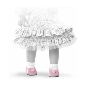 Туфли с цветочком, для кукол 42 см